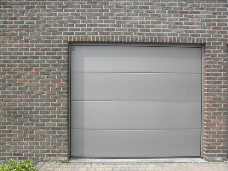 Hörmann - Moderne garagepoort L-profilering Grijs, uit staal