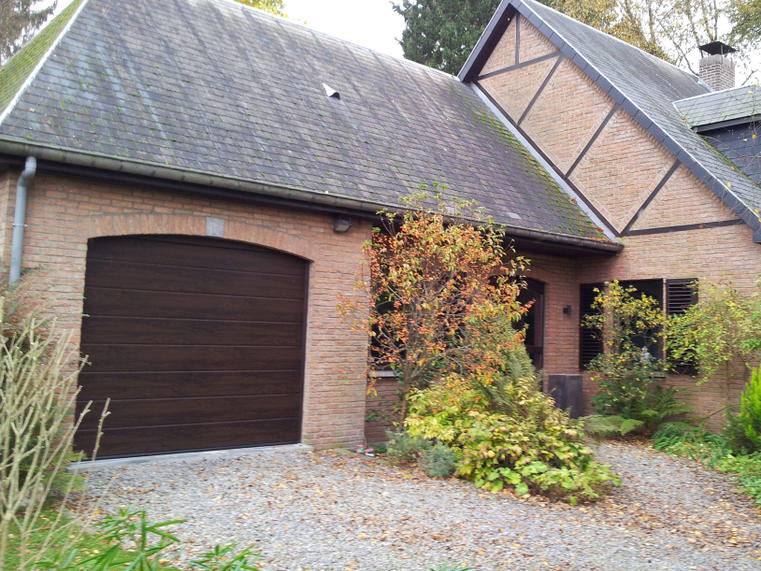 Hörmann - Klassieke garagepoort M-profilering Houtlook, uit staal