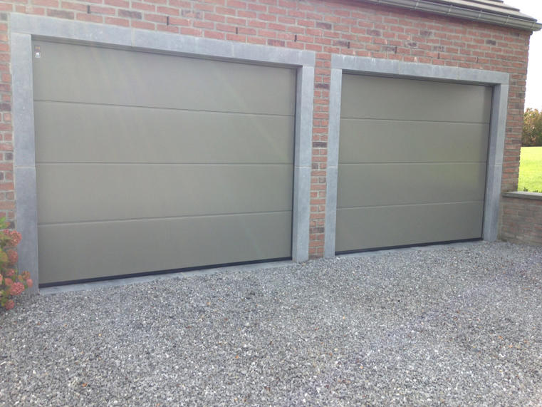 Hörmann - Klassieke garagepoort L-profilering Grijs, uit staal