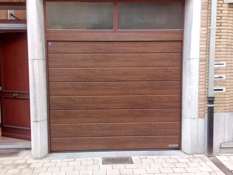 Hörmann - Klassieke garagepoort M-profilering Houtlook, uit staal