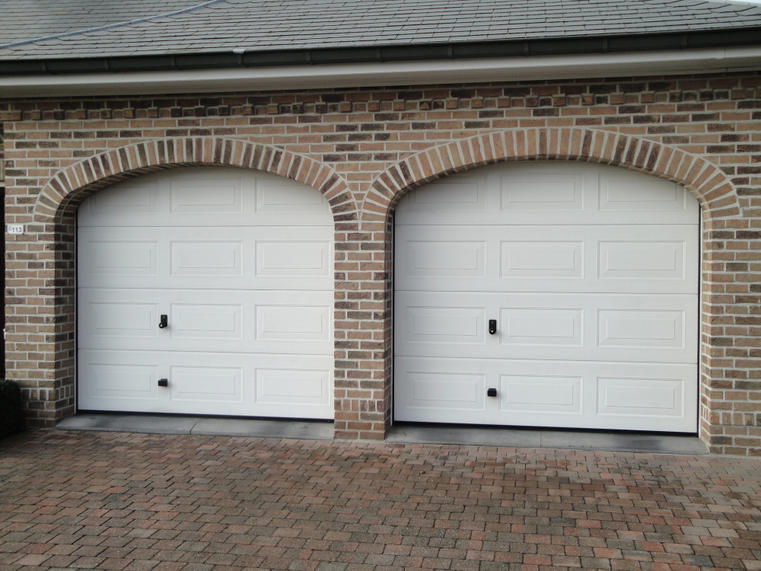 Hörmann - Klassieke garagepoort Casette Wit, uit staal