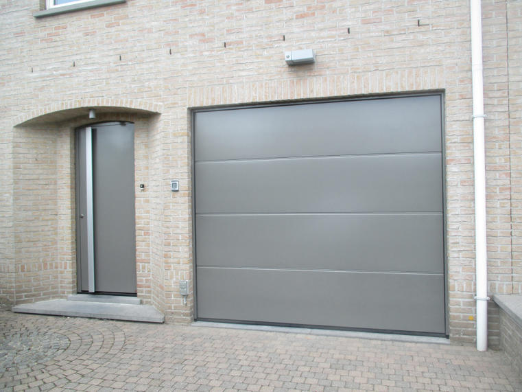 Hörmann - Klassieke garagepoort L-profilering Grijs, uit staal