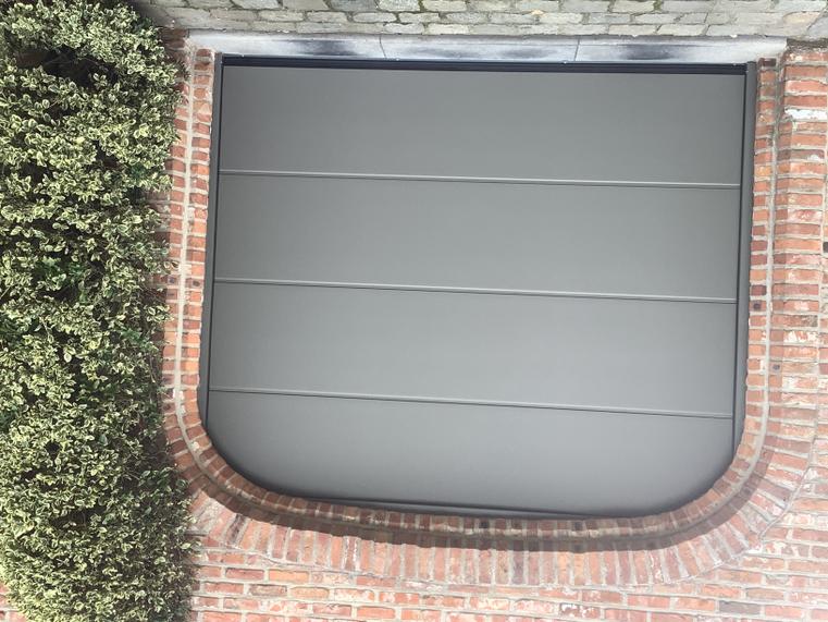 Hörmann - Landelijke garagepoort L-profilering Grijs, uit staal