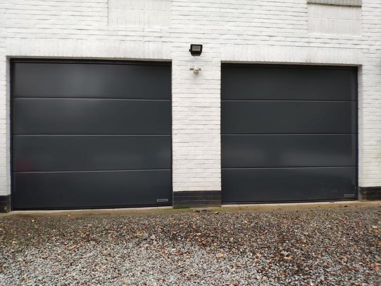 Hörmann - Klassieke garagepoort L-profilering Grijs, uit staal