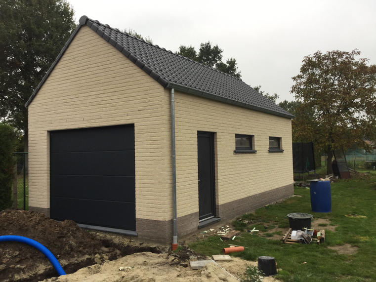 Hörmann - Klassieke garagepoort L-profilering Grijs, uit staal