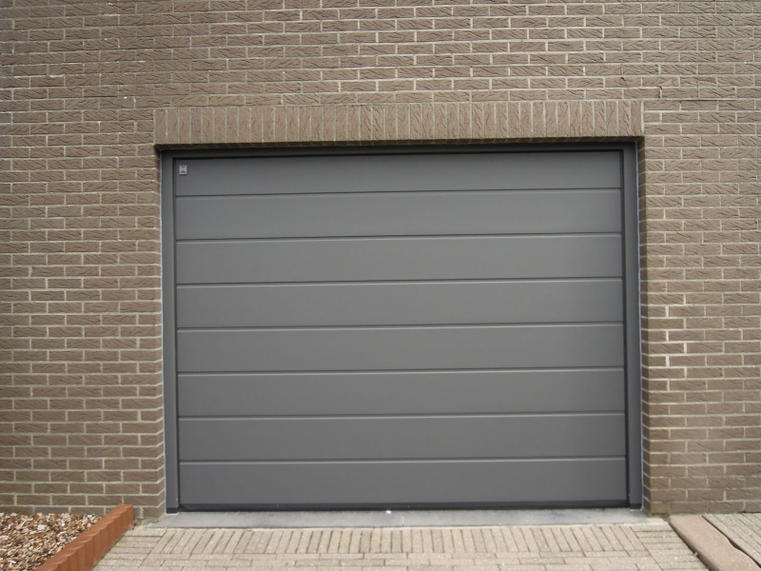 Hörmann - Klassieke garagepoort M-profilering Grijs, uit staal