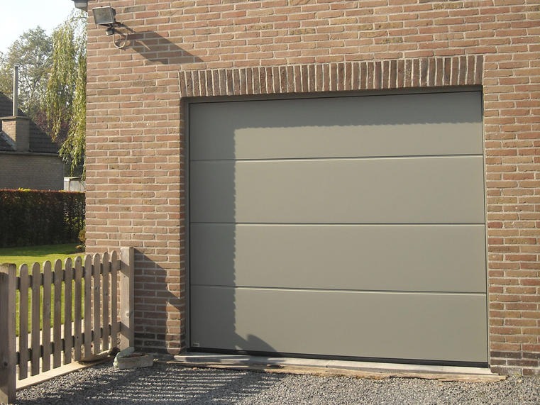 Hörmann - Klassieke garagepoort L-profilering Grijs, uit staal