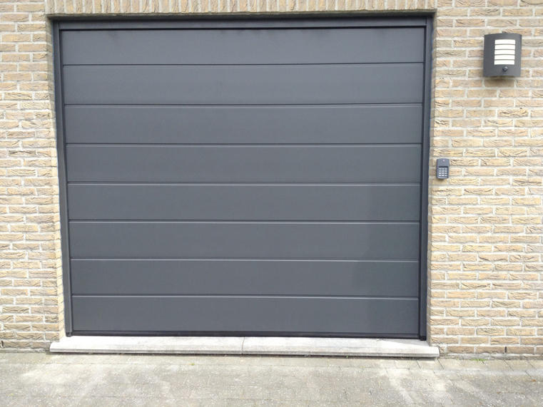 Hörmann - Porte de garage classique Rainures-M Blanc, en aluminium