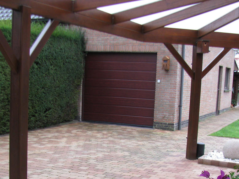 Hörmann - Klassieke garagepoort M-profilering Houtlook, uit staal