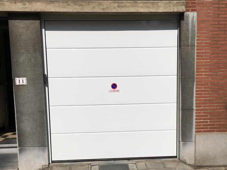 Hörmann - Klassieke garagepoort L-profilering Wit, uit staal