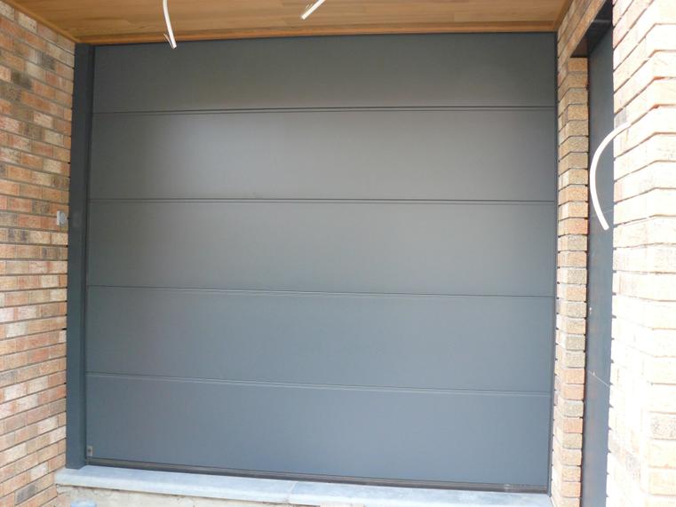 Hörmann - Klassieke garagepoort L-profilering Grijs, uit staal