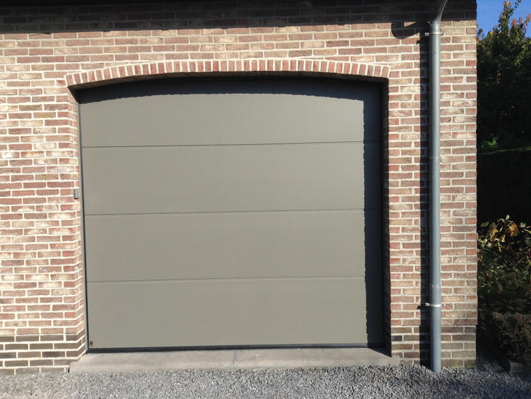 Hörmann - Klassieke garagepoort L-profilering Grijs, uit staal