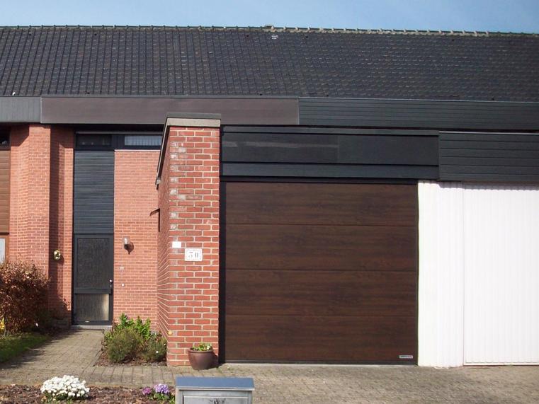 Hörmann - Klassieke garagepoort L-profilering Houtlook, uit staal
