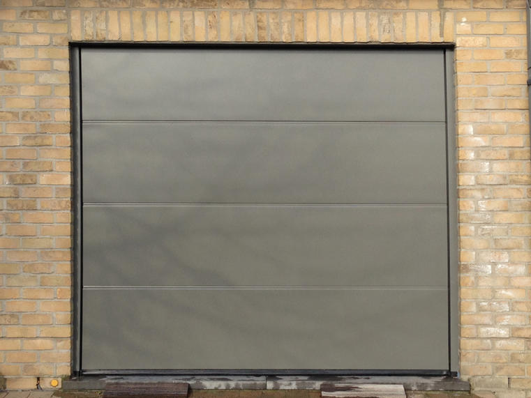 Hörmann - Klassieke garagepoort L-profilering Grijs, uit staal