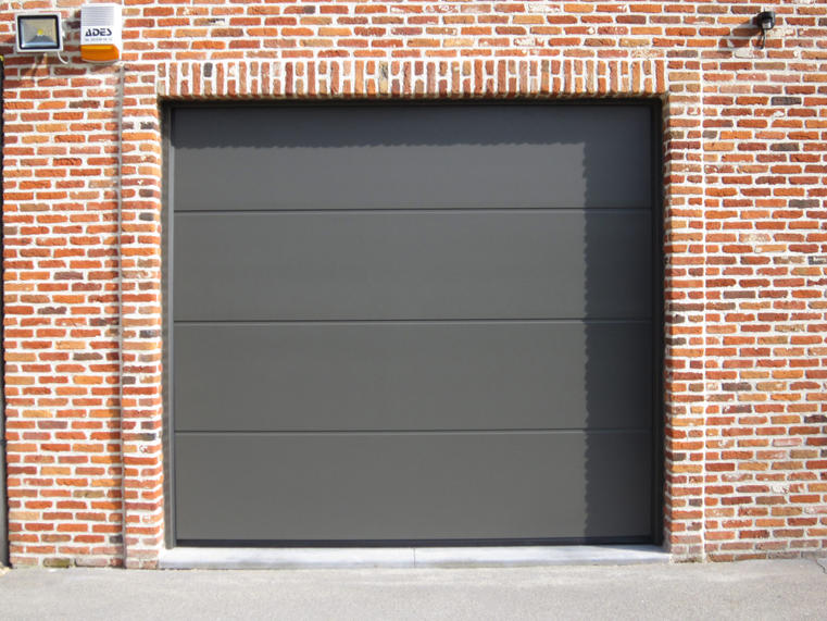 Hörmann - Klassieke garagepoort L-profilering Grijs, uit staal