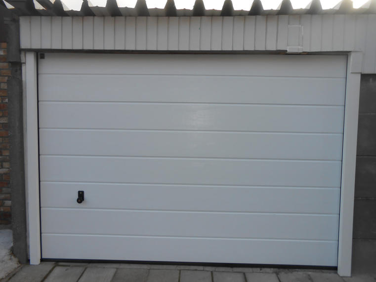 Hörmann - Porte de garage classique Rainures-M Blanc, en acier