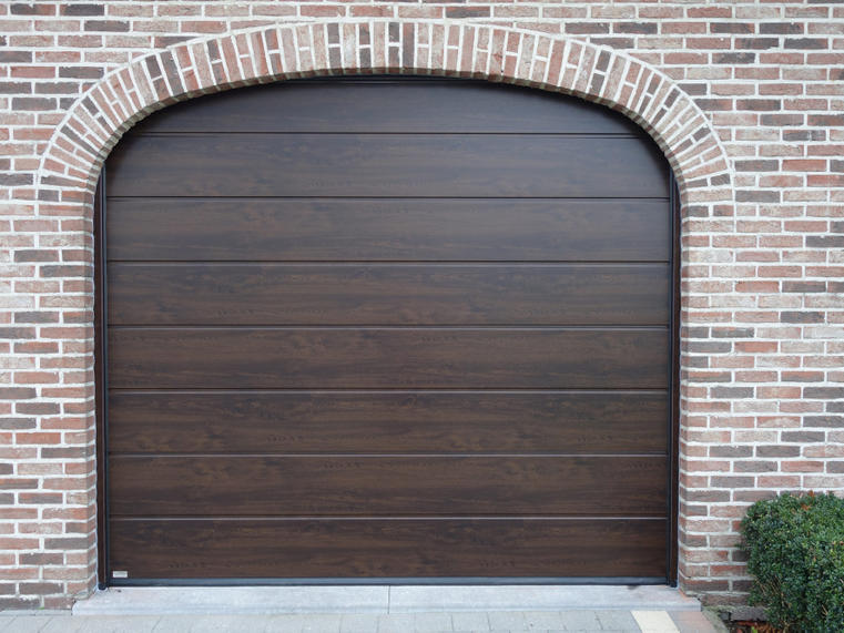 Hörmann - Klassieke garagepoort M-profilering Houtlook, uit staal