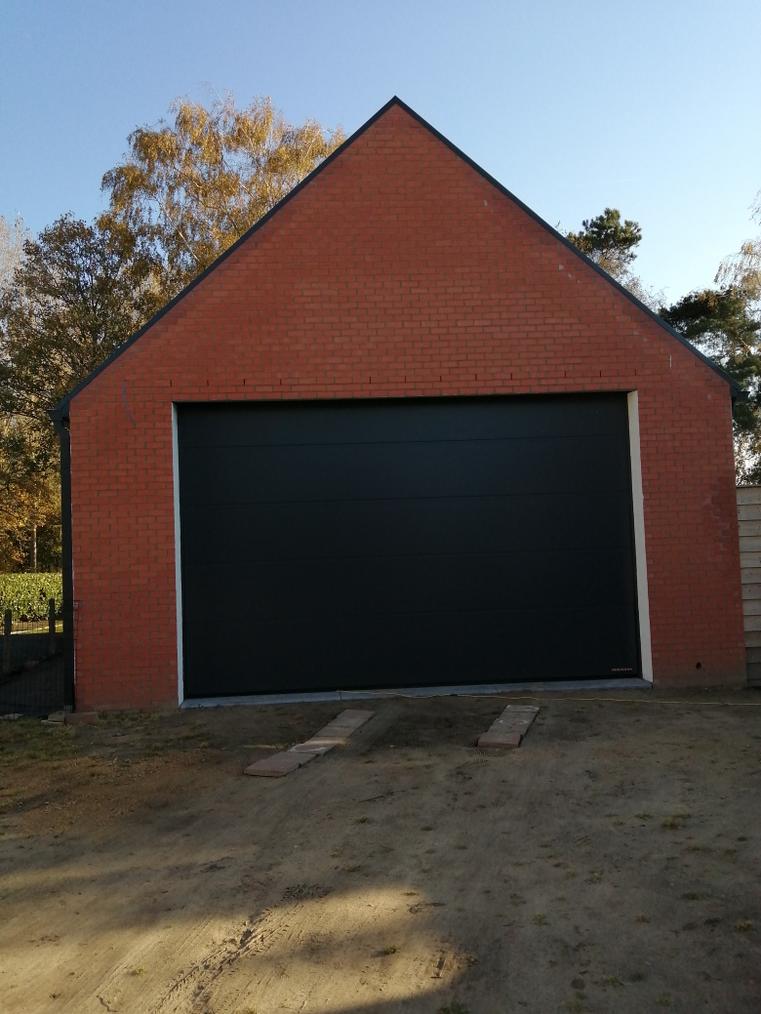 Hörmann - Klassieke garagepoort L-profilering Grijs, uit staal